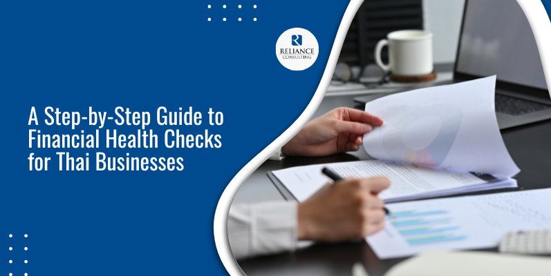 a person is checking on their finance papers